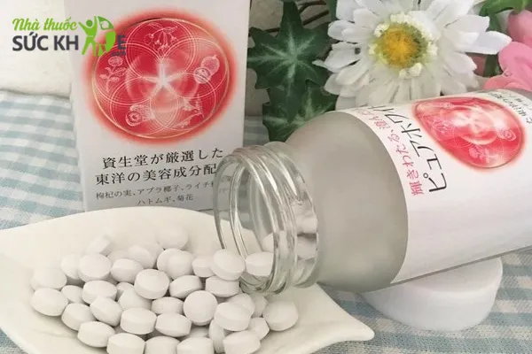 Vi&ecirc;n uống trắng da H&agrave;n Quốc Pure White Shiseido dạng vi&ecirc;n