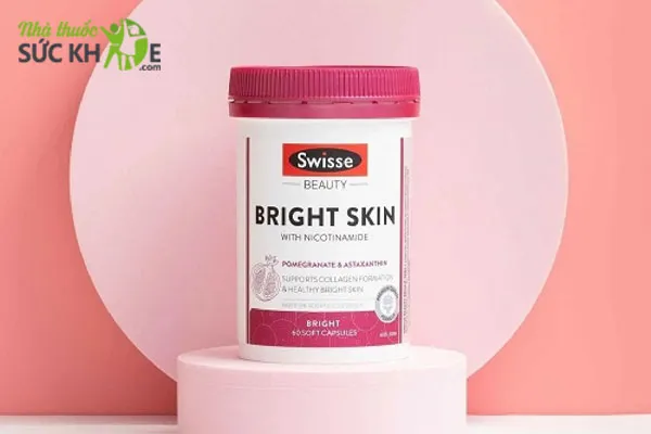 Vi&ecirc;n uống trắng da to&agrave;n th&acirc;n Swisse Beauty Bright Skin