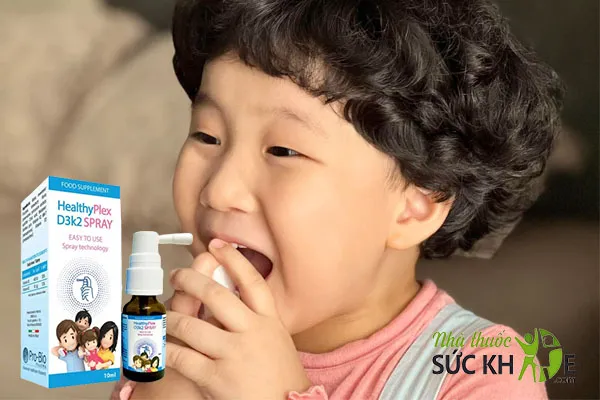 Vitamin D3 K2 cho bé dạng xịt HealthyPlex D3 K2