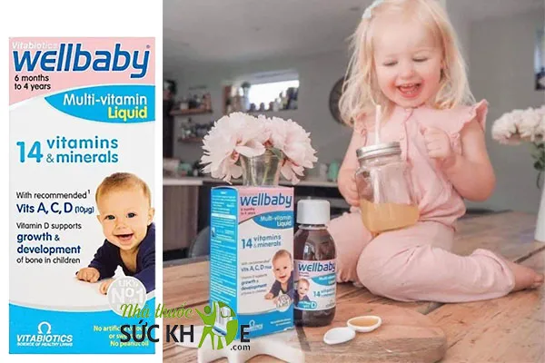 Vitamin tổng hợp cho bé của Anh Wellbaby Multi- Vitamin Liquid