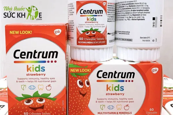 Kẹo Vitamin Centrum Kids Strawberry