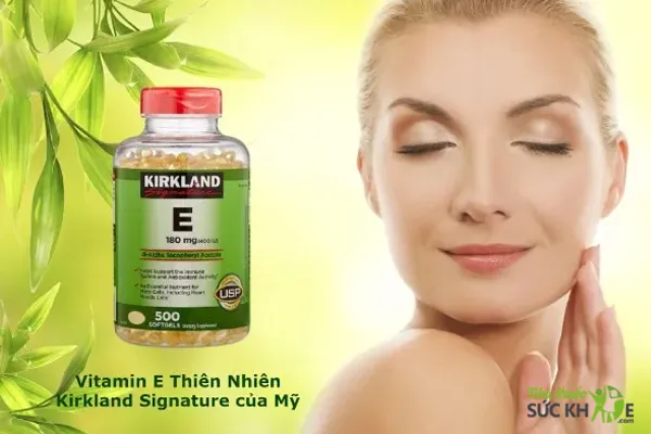 Vi&ecirc;n uống Vitamin E Kirkland của Mỹ