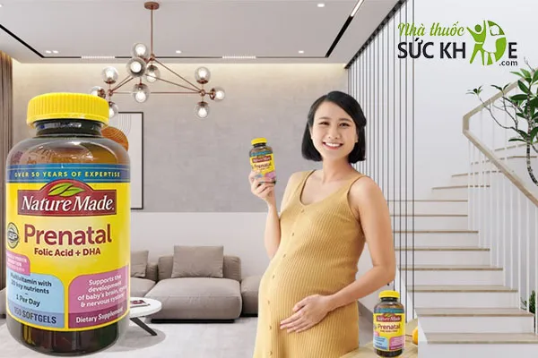 Vitamin tổng hợp Nature Made Prenatal Folic Acid + DHA