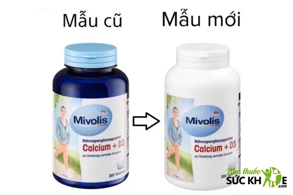Viên uống canxi Mivolis Calcium + D3