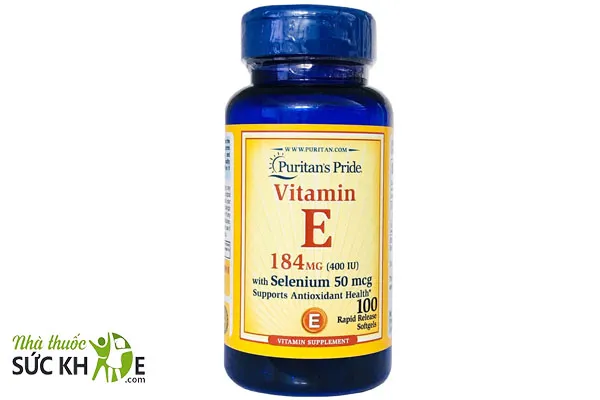 Vi&ecirc;n uống Vitamin E 400IU của Puritan's Pride