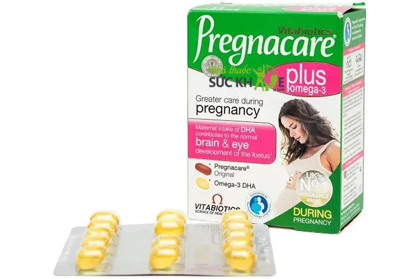 Vitamin tổng hợp 3 tháng cuối Pregnacare Plus Omega-3