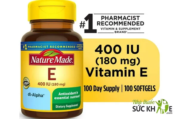Vi&ecirc;n uống Vitamin E Nature Made